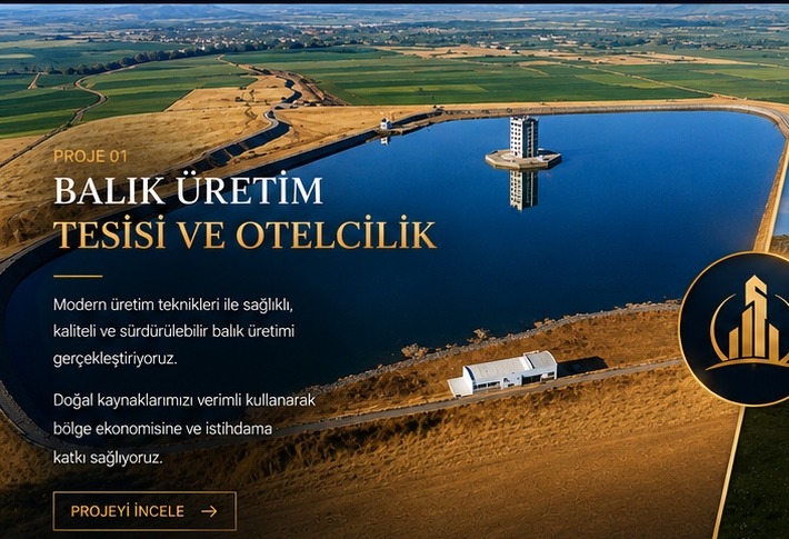 Balık üretim tesisi ve gölet